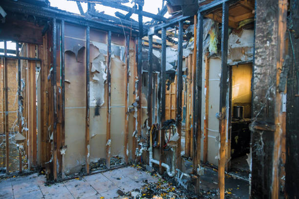 Professional Fire Damage Removal technician working in Rochester, NY